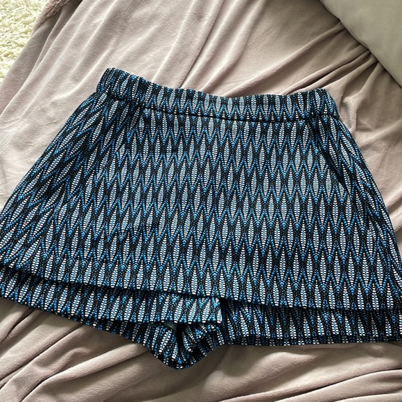 MAJE | Blue Paco Jacquard Skort - Picture 5 of 14